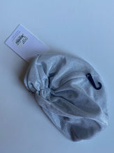 Load image into Gallery viewer, Bardot Junior baby girl size L (12M+) silver flower turban hat, BNWT
