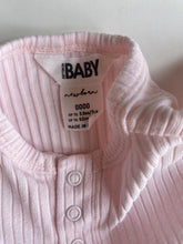 Load image into Gallery viewer, Cotton On baby girl size newborn pink ribbed bodysuit t-shirt, VGUC
