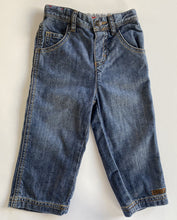 Load image into Gallery viewer, Esprit baby boy size 6-12 months blue denim jeans pants elastic waist, VGUC
