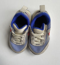 Load image into Gallery viewer, Nike baby girl size US 5/EUR 21 blue grey sneakers runners shoes, VGUC
