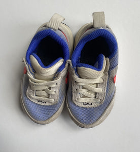 Nike baby girl size US 5/EUR 21 blue grey sneakers runners shoes, VGUC