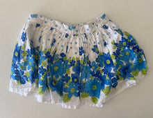 Load image into Gallery viewer, Pumpkin Patch kids girls toddler size 3 white blue floral circle skirt, VGUC
