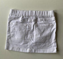 Load image into Gallery viewer, Witchery Kids girls size 5 white denim mini skirt Summer
