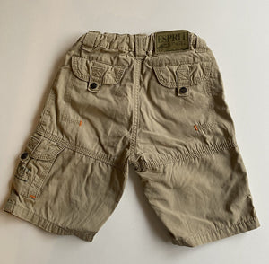 Esprit baby boy size 12-18 months brown green cargo shorts, VGUC