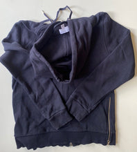 Load image into Gallery viewer, Witchery Kids boys size 12 navy blue hooded zip up jumper, VGUC
