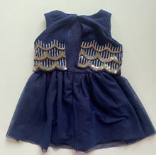 Load image into Gallery viewer, Tutu&#39;s &amp; Tambourines baby girl size 12-18 months blue tutu dress sequins, VGUC
