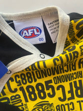 Load image into Gallery viewer, AFL x Richmond Tigers baby size 3-6 months black yellow one-piece, BNWT
