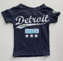 Load image into Gallery viewer, Milky baby size 0-3 months grey blue short sleeve t-shirt sports, VGUC
