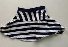 Load image into Gallery viewer, Seed kids girls size 4 navy blue white stripe circle skirt elastic waist, VGUC
