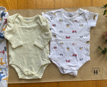 Load image into Gallery viewer, Target baby boy size 0-3 months bundle tops one-piece planes transport, VGUC
