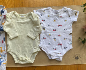 Target baby boy size 0-3 months bundle tops one-piece planes transport, VGUC