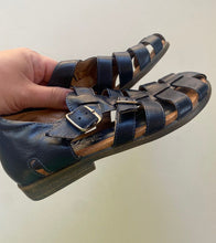 Load image into Gallery viewer, Club Pacific kids size 13 navy blue sandals shoes buckle, VGUC
