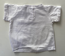 Load image into Gallery viewer, Bardot Junior baby girl size 0-3 months white short sleeve t-shirt
