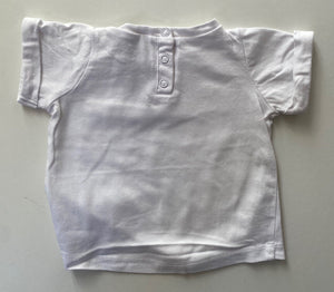 Bardot Junior baby girl size 0-3 months white short sleeve t-shirt