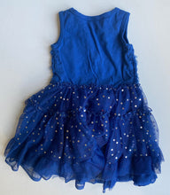 Load image into Gallery viewer, Betsey Johnson baby girl size 6-12 months blue tutu dress sequins bow, VGUC
