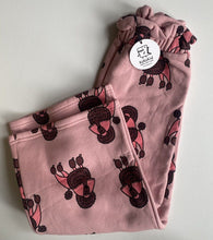 Load image into Gallery viewer, Kukukid kids girls size 10-11 pink sweatpants wide leg poodle dogs, BNWT
