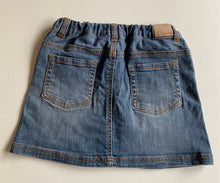 Load image into Gallery viewer, Fred Bare kids girls size 10 blue denim elastic waist mini skirt, VGUC
