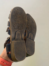 Load image into Gallery viewer, Club Pacific kids size 13 navy blue sandals shoes buckle, VGUC
