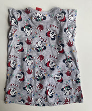 Load image into Gallery viewer, Disney kids girls toddler size 2 grey nightie Mickey Minnie Mouse Christmas, GUC
