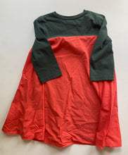 Load image into Gallery viewer, Cos kids girls size 5-6 years green red long sleeve dress, VGUC
