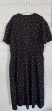 Load image into Gallery viewer, New Look Maternity Women&#39;s size UK 10/US 6 black brown spotted Summer dress VGUC
