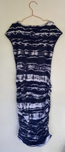 Load image into Gallery viewer, Ripe Women&#39;s Maternity size XS navy blue tie-dye stretch sleeveless dress, VGUC
