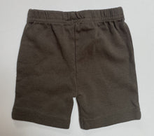 Load image into Gallery viewer, Unbranded baby boy girl size 0-3 months olive green legging shorts, EUC
