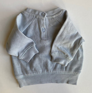 Baby Berry baby girl size newborn blue pullover jumper 'Wild One, VGUC