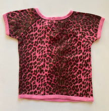 Load image into Gallery viewer, Rock Your Baby baby girl size 12-18 months pink black leopard print t-shirt VGUC
