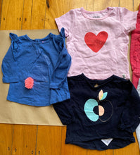 Load image into Gallery viewer, Cotton On Kids baby girl size 3-6 months bundle tops pants pink blue, VGUC
