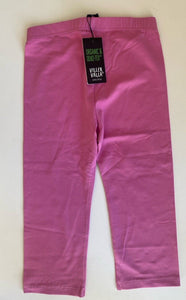 Viller Villa kids girls size 140 (9-10 years) pink capri leggings pants, BNWT