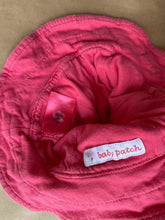 Load image into Gallery viewer, Pumpkin Patch baby girl approx. 0-6 months pink check frill sun hat, VGUC
