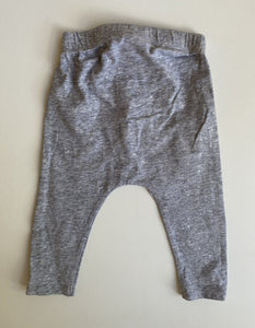 Seed baby girl size 3-6 months grey silver spotted leggings pants drawstring GUC