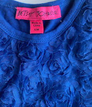 Load image into Gallery viewer, Betsey Johnson baby girl size 6-12 months blue tutu dress sequins bow, VGUC
