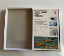 Load image into Gallery viewer, World Book Activity Cards game &quot;Who? Why? What? Where?&quot; 1992, VGUC
