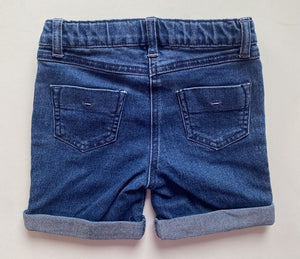 Anko kids toddler girls size 2 blue denim elastic waist shorts, BNWT