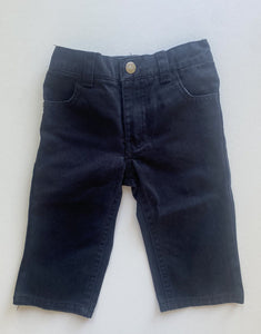 Kenneth Cole Reaction baby boy size 6-12 months black elastic waist pants, VGUC