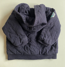 Load image into Gallery viewer, Jasper Conran baby boy size 9-12 months navy blue quilted jacket hood, VGUC
