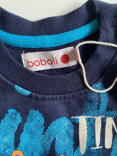 Load image into Gallery viewer, Boboli baby boy size 6-12 months navy blue pullover jumper ski Winter, BNWT
