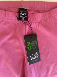 Viller Villa kids girls size 140 (9-10 years) pink capri leggings pants, BNWT