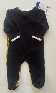 AFL x Richmond Tigers baby size 3-6 months black yellow one-piece, BNWT