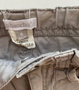 Absorba baby boy size 3-6 months grey pants pockets, VGUC