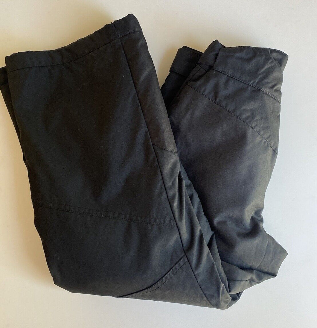 H&M Sport kids size 10 black thick ski pants snow, EUC