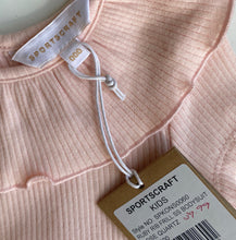 Load image into Gallery viewer, Sportscraft baby girl size 0-3 months pink ribbed collared bodysuit, BNWT
