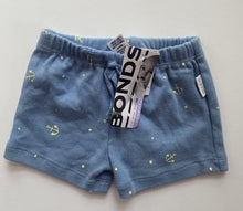 Load image into Gallery viewer, Bonds baby size 0-3 months blue drawstring shorts yellow anchors nautical, BNWT
