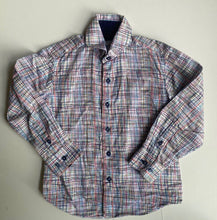 Load image into Gallery viewer, Isaac Mizrahi kids boys size 5 multicoloured button up collared shirt, VGUC
