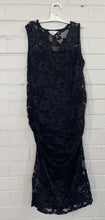 Load image into Gallery viewer, Ripe Women&#39;s size S black lace sleeveless maternity dress stretch, VGUC
