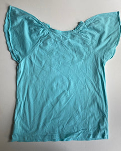 Witchery kids girls size 12 blue green short sleeve top t-shirt