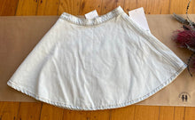 Load image into Gallery viewer, American Apparel women&#39;s size XS light wash denim circle skirt Made in USA BNWT
