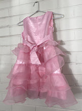 Load image into Gallery viewer, Unbranded kids girls size 5-6 years pink tutu party dress flowers, VGUC
